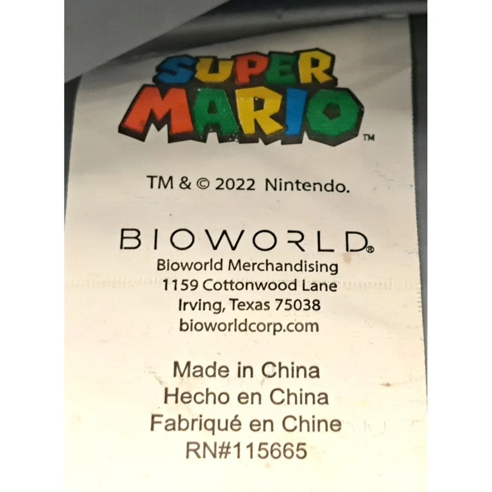 SUPER‎ MARIO BROS Luigi Yoshi Kids BPA-Free Insulated Lunch Bag Box Pre-own